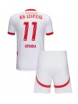 RB Leipzig Lois Openda #11 Domácí dres pro děti 2024-25 Krátký Rukáv (+ trenýrky)